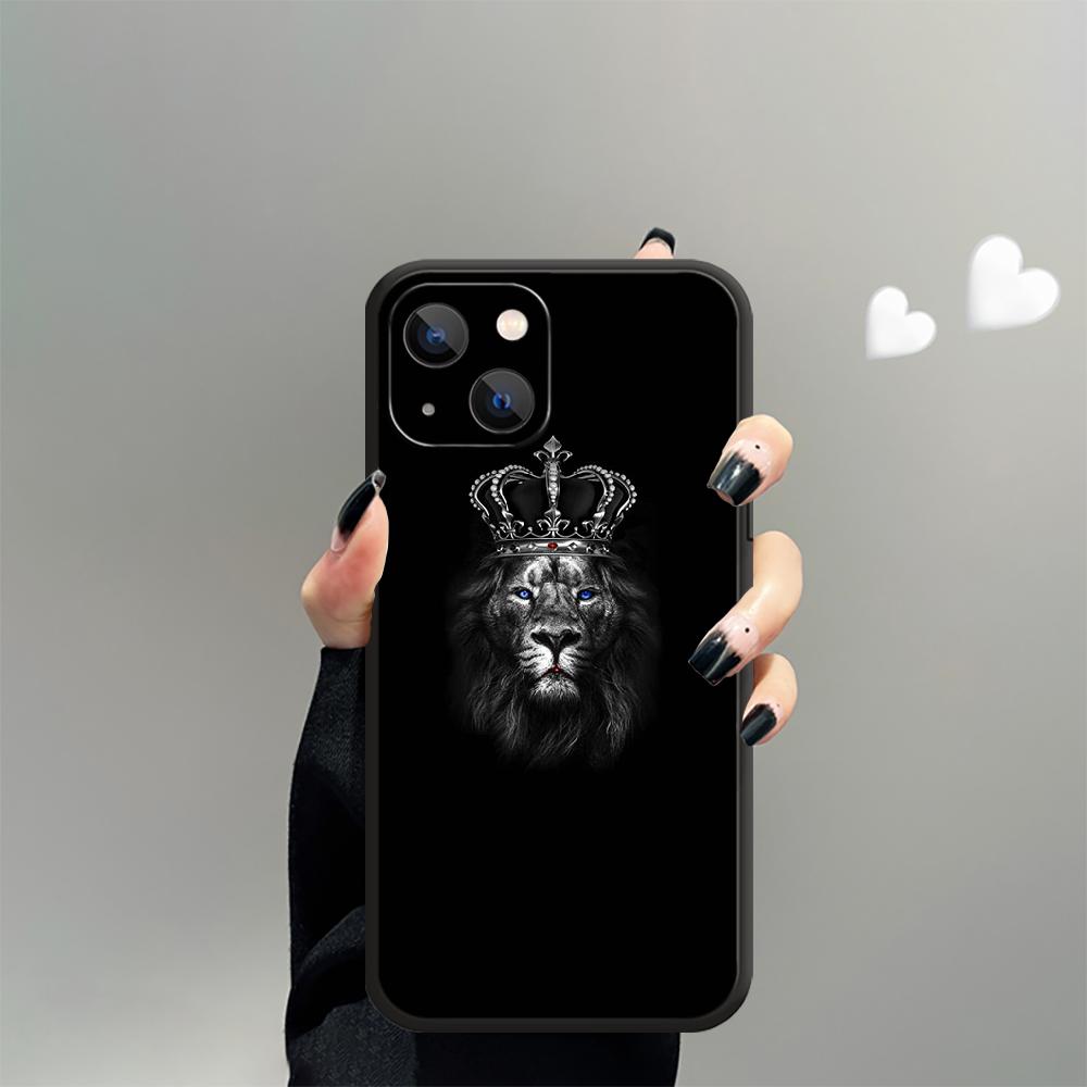 Чехол для телефона с классным узором «Король Лев» для iPhone Xiaomi Mi Samsung Galaxy Redmi Note AS 11 12 13 14 15 22 23 24 5G Pro Plus Max Fe Ultra