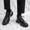 2025 New Men's Leather Shoes Business Formal Casual Men's Shoes Breathable British Men's Trendy Shoes 6096
