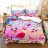 2026Cartoon Pink Star Kirby Allies Duvet Cover Pillowcase Bedding Set Adult Boy Girl Bedroom Decoration Single Double Large Size
