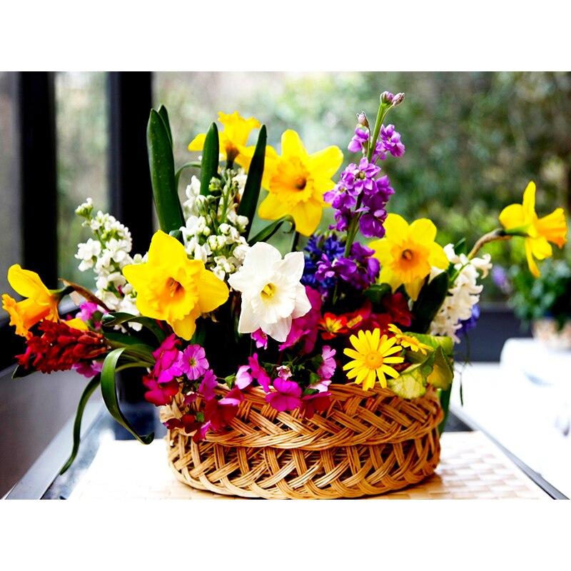 Полный 5D алмазная живопись красивые фиолетовые цветы DIY Алмазная вышивка Алмазная мозаика наборы крестиков домашний декор подарок