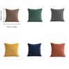 Square Corduroy Striped Throw Pillow Cover Japanese style Cushion Cover Sofa Pillowcase  Couch