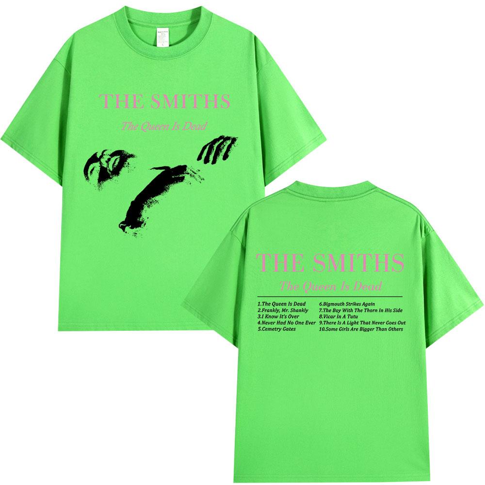 The Smiths Футболка The Queen Is Dead 1980-е Инди Моррисси Оверсайз Футболка Винтажная Панк-рок Группа Футболки Уличная одежда Унисекс