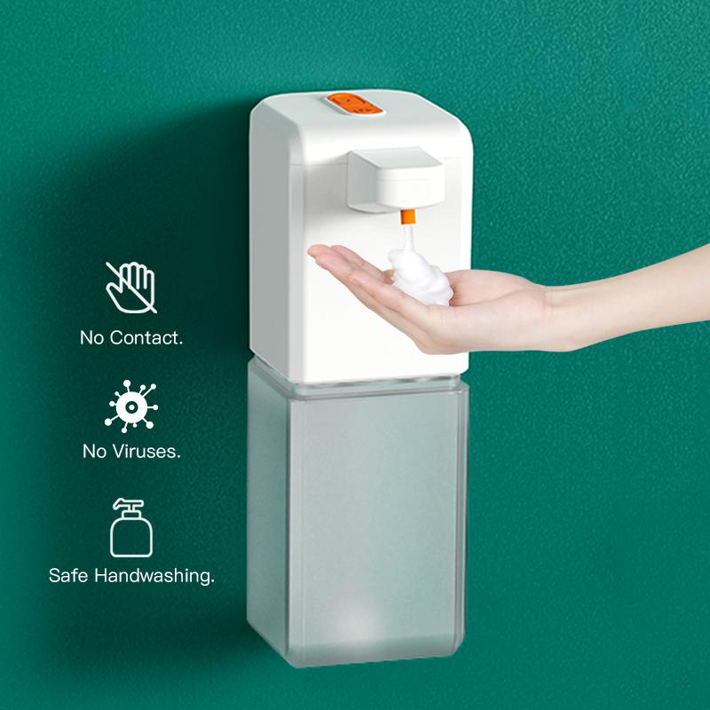 Wall Mount Automatic Soap Dispenser Touchless Liquid Soap Dispenser USB Rechargeable Smart Hand Soap Dispenser for Household