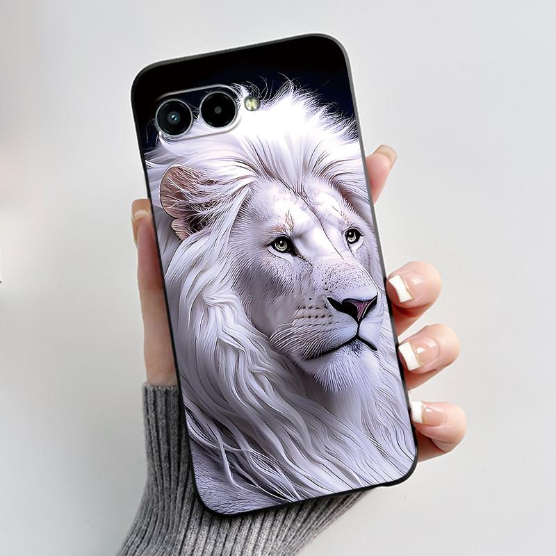 Case For TCL T-Mobile T Phone 3/ Revvl 8 Bumper Black Shockproof Soft Casing Fashion New Design Mighty Dragon Pattern Cover