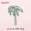 5Pcs/Lot Coconut Girl Summer Slogan Iron on Patches - Embroidered Patches on Clothes Bags Hats Jackets Decor