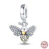 Fashion S925 Silver Colorful Butterfly Dragonfly Hummingbird Spring Series Charms Beads Fit  S925 Original Bracelet Jewelry