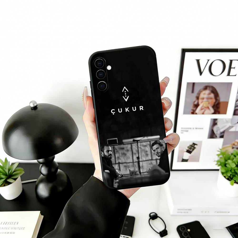 Серия C-Cukur T-The P-Pit Чехол для телефона Черный Силикон Мягкий Для Samsung Galaxy A73,A72,A71,A70,A53,A52,A51