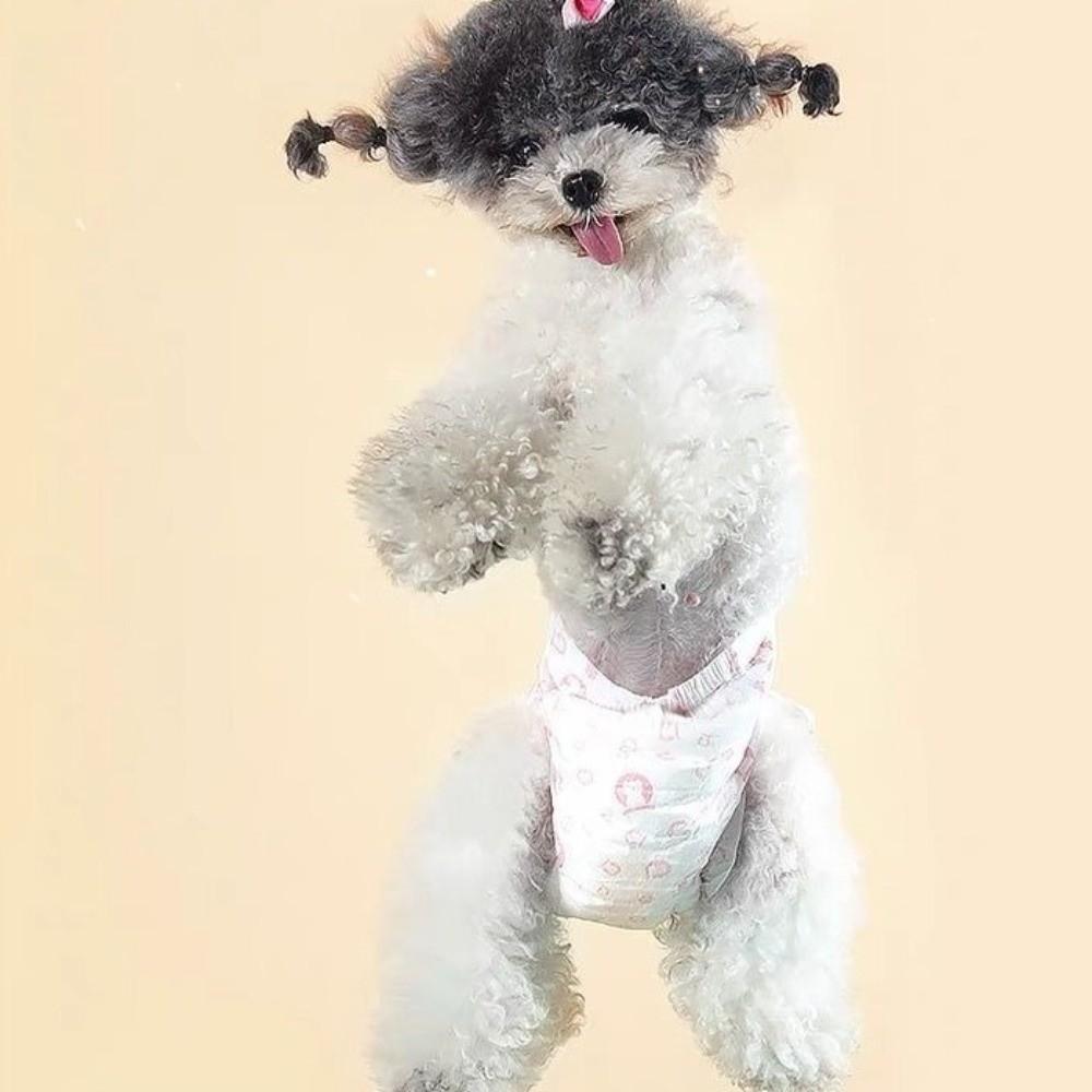 10PCS Super Absorption Dog Physiological Pants Adjustable Disposable Diapers  Dog Travel