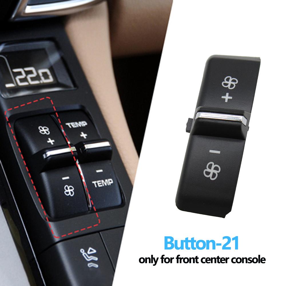 Передняя консоль, кондиционер, температура вентиляции, объем кнопки переменного тока, колпачки для Porsche Cayenne 7P5 Panamera 970 Macan