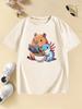 Kawaii Anime Capybara Funny T Shirts Manga Kids Childrens Tshirt Boys Girls Summer Spring Casual Top Tee Shirt