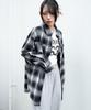 WEGO Клетчатая Большая Фланелевая Рубашка с Длинным Рукавом Оверсайз Уличный Размер Черная Женская Рубашка, Топ, Одежда Осень/Зима, Силуэт, Стиль, Девичий, F,