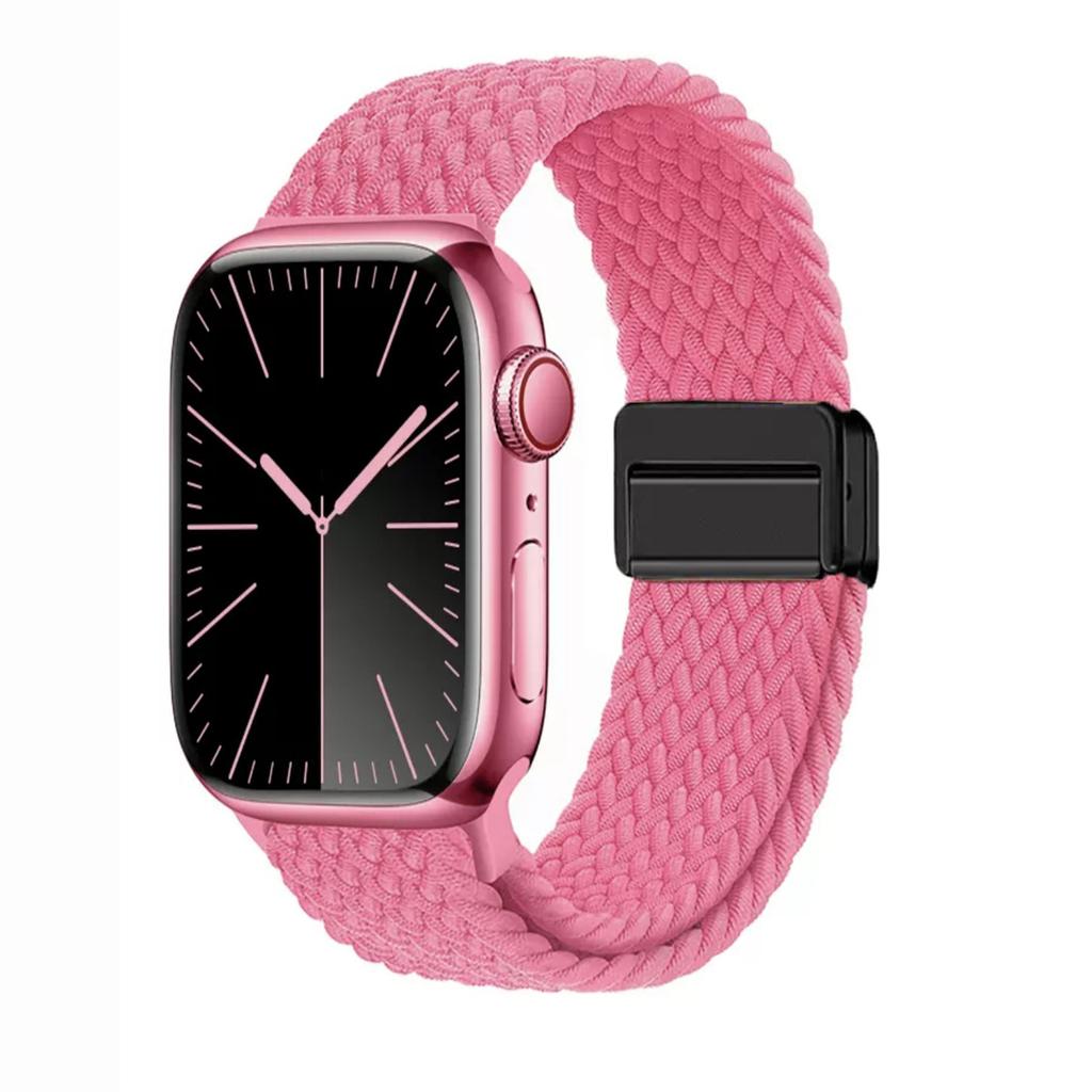 Magnetic Nylon Strap Adjustable Buckle for Apple Watch Strap Ultra2 49mm 45mm 44mm 41mm 40mm 38mm Band for Apple Watch Band iWatch 9 8 7 6 5 4 3 2 SE