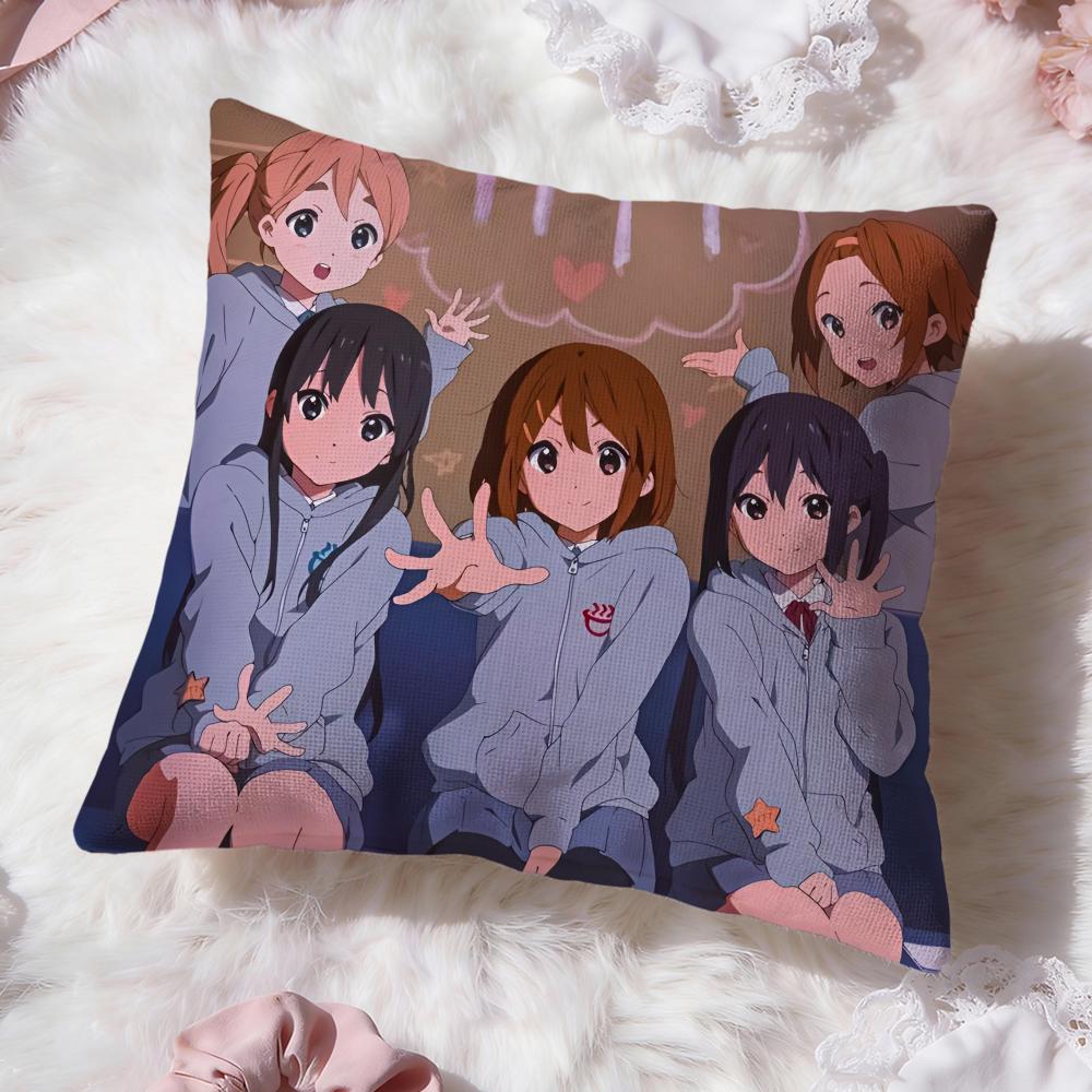 Аниме K-ON Милая Наволочка Премиум Комфорт Двусторонняя Подушка - Дизайн Два в Одном для Любой Комнаты и Салона Автомобиля