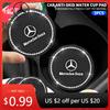 Car Sticker For Benz Car coaster with diamonds Creative diamond-studded water coaster PVC soft rubber for Mercedes Benz W211 W20