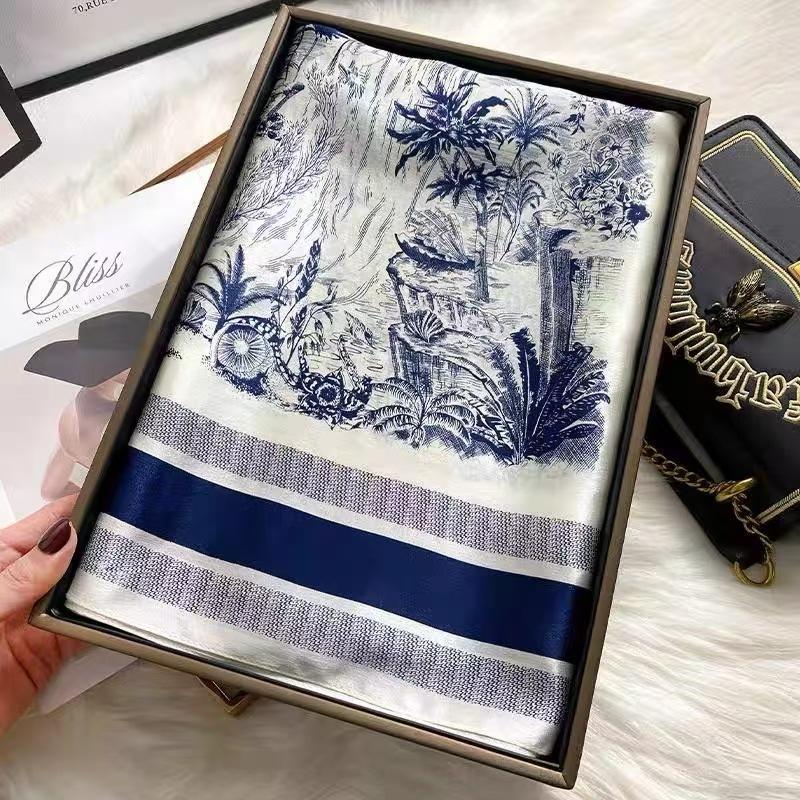 70*70cm New Literary Fashionable Bandana Simulation Silk Temperament Square Scarves Women Spring/Summer Soft Satin Scarf