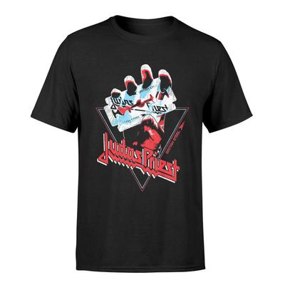 Футболка Judas Priest British Steel Ручная группа Новая Черная Официальная Унисекс Футболка