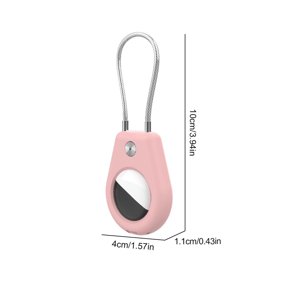 For Apple Airtags Holder Case Waterproof Keychain Holder Case Full Cover Dog Tracker Locator Device for Pet Key Luggage Backpack