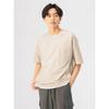 [Beams Heart] S/S TEE Cool touch sensation key neck layered T-shirt men's BEIGE S 42040333639
