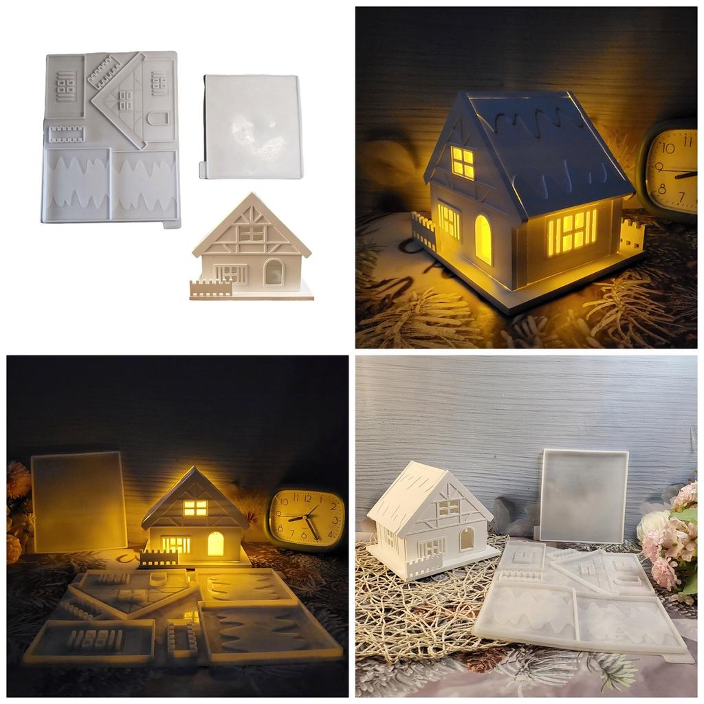 3D Silicone Mold House Candle Holder Moulds Handmade Crafting Moulds for Crafts and Home Decor with Unique Design