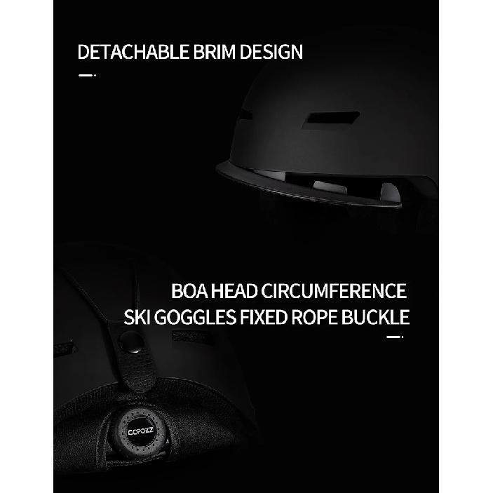 COPOZZ New Ski helmet Cartoons Half-covered Anti-impact Safety Helmet Cycling Ski Snowboard Sports Helmet For Adult and Kids