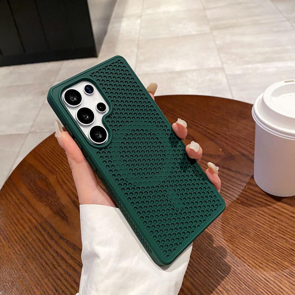 Охлаждающая сетка в виде пчелиных сот, подходит для Samsung S25 Ultra, чувствительный к коже магнитный чехол для телефона S24 Ultra, противоударный защитный чехол