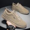 Khaki Men's Sneakers Platform Casual Shoes for Man Working Shoes Original Man Sneakers Deals Spring Anti-slip Men Flat Shoes