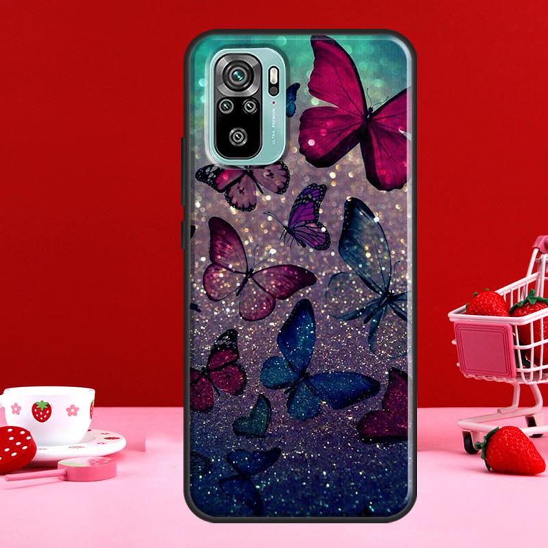 Красивый чехол с бабочкой для Redmi Note 10 Pro, чехол для Redmi Note 11 Pro Note 8 9 Pro 9S 10S 11S 9C 9A 9T