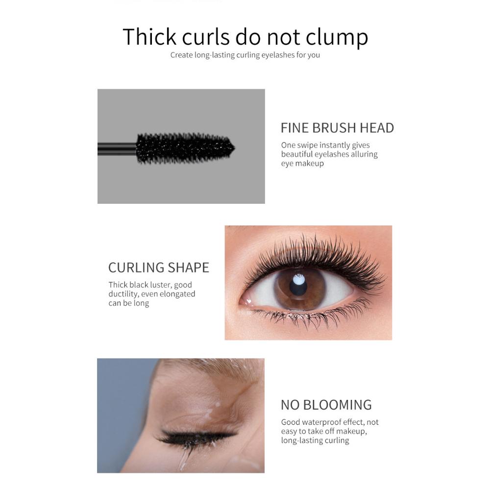 VIBELY Diamond Star 4D Mascara Длинная вьющаяся водостойкая и не размазывающаяся тушь для ресниц Small Gold Diamond