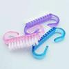Nail Art Dust Cleaning Brush Scrubbing Manicure Pedicure Small Angle Clear Tools