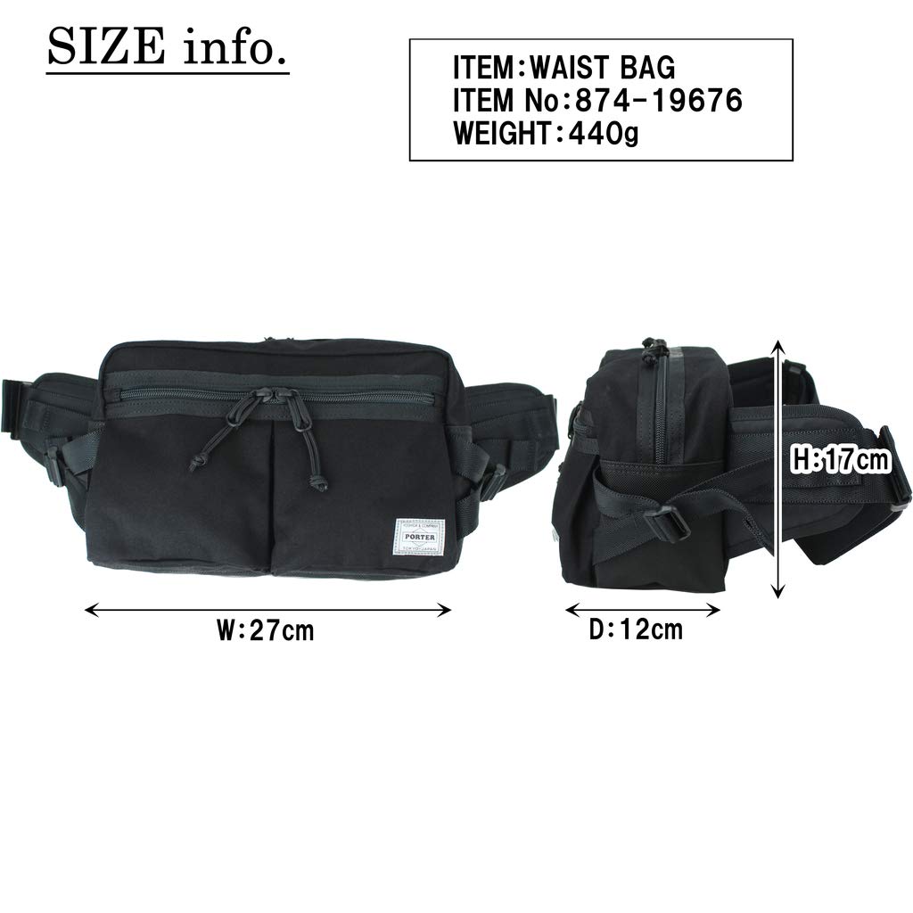 PORTER SWITCH Waist Bag WAIST BAG [Porter] 874-19676 Black/10