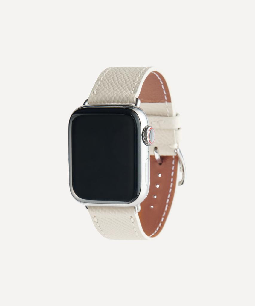 Adeo Кожаный ремешок для Apple Watch Galaxy Watch Appsong Белый