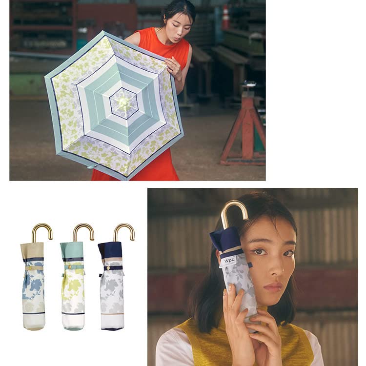 Зонт-шарф с цветочным узором, мини-зонт мятного цвета, складной 50 см, подходит как для солнечных, так и для дождливых дней, цветочный узор, классический ретро, стильный, милый женский WPC. Женский