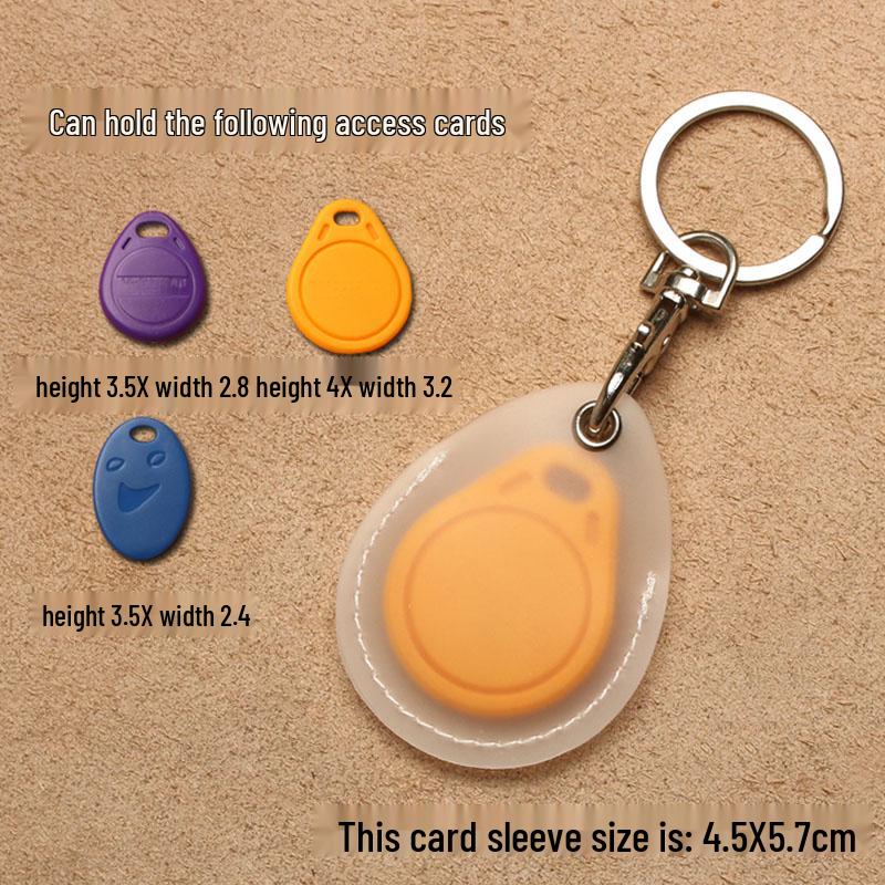 Прозрачный каплевидный держатель для пропусков и рукав для карточки лифта