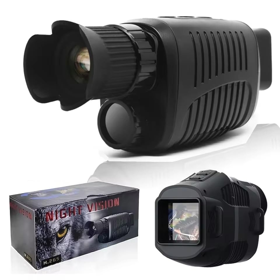 Zmart Monocular Night Vision Device, 1080P HD Infrared Camera with 5x Digital Light Zoom, Hunting Telescope, Outdoor Search, Complete Darkness, 300m
