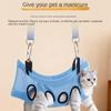Pet Grooming Hammock 8 Hole Design Cat Grooming Sling Detachable Care Bed Hanging Harness Anti Scratch For Nail Trimming