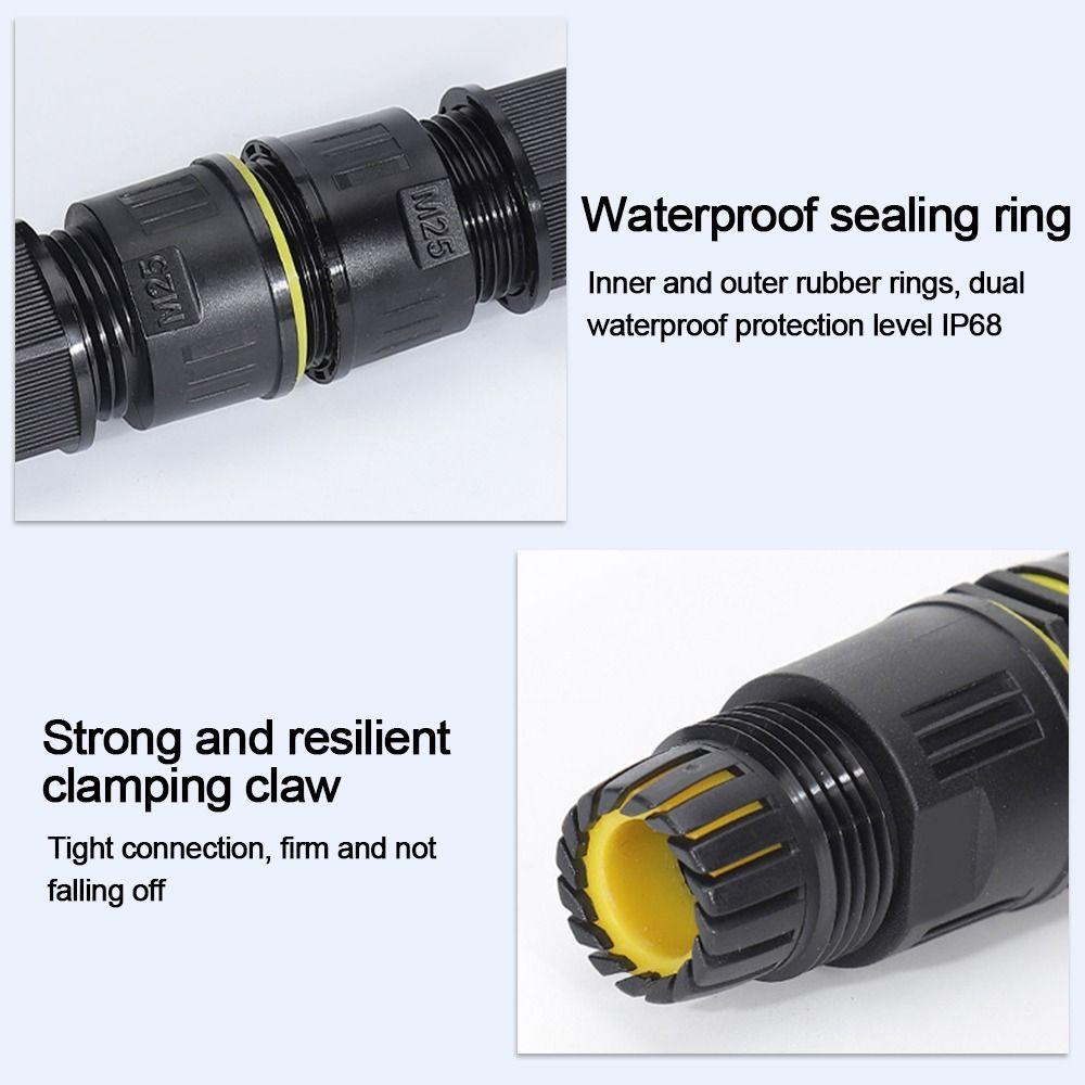Водонепроницаемый быстрый проводной соединитель IP68 Прямая электрическая клеммная колодка Кабельный соединитель Уличный