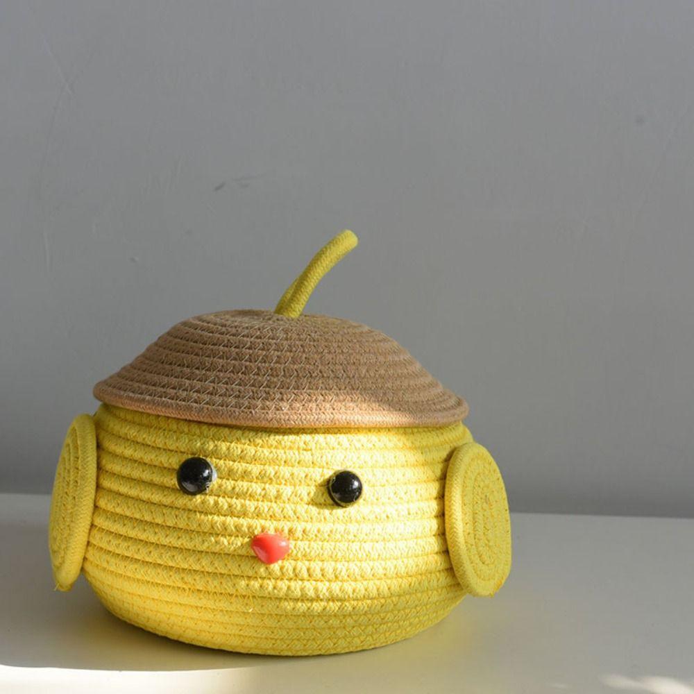 Cute Sorting Storage Basket Handmade Organizing Basket Desktop Storage Box  Miscellaneous Items