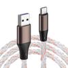 Type C Cable 1m Color Light Flow 66W/3A Fast Charging Usb C Short Type-c C Type a To Android Charging Cable Prevention of Disconnection Ultra Durable