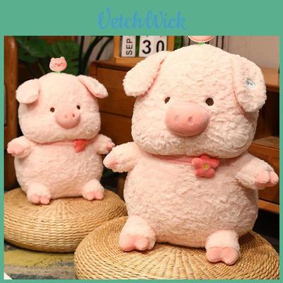 Милая плюшевая игрушка-свинка из ПУ Очаровательная мягкая кукла-свинка для девочек Мягкая и приятная на ощупь игрушка-животное