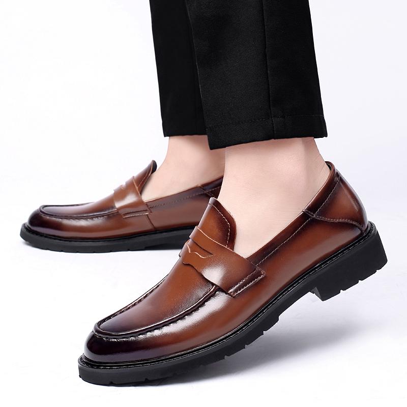 Classic Retro Men's Dress Shoes Business Style Party Leather Formal Shoes Wedding Shoes Men's Flats Leather Oxfords