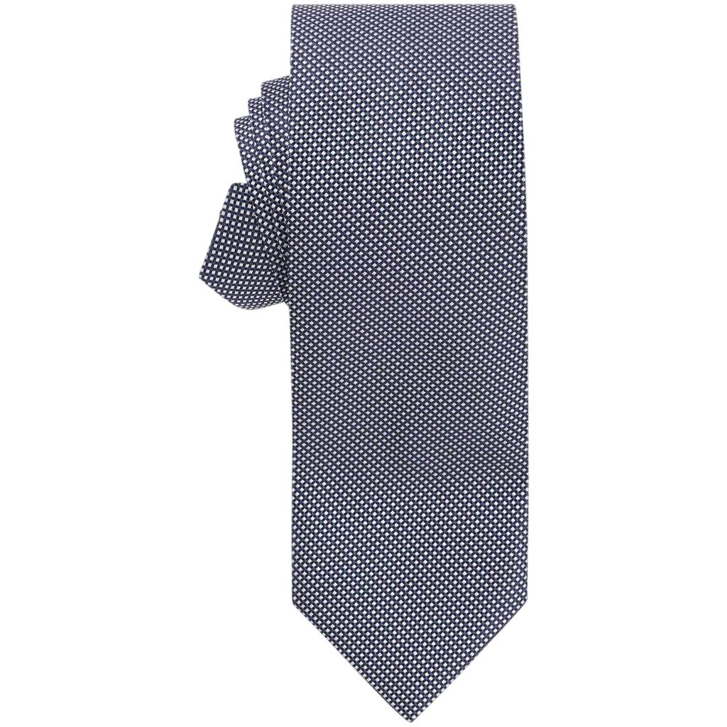 Boss Mens Geometric Pattern Silk Formal Tie
