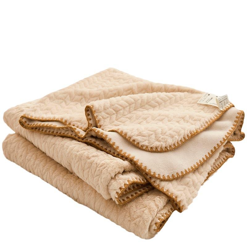 Пшеничный кролик плюшевый плед весенне-осенний двойной машинная стирка покрывало детское общежитие односпальный плед