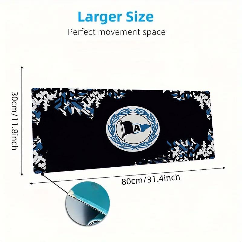 DSC Arminia Bielefeld Large Size Mouse Pad Large Gaming Table Cushion Non-slip Laptop Tablet Big Mousepad XXL Mat Mini PC Playmat With Lock edge