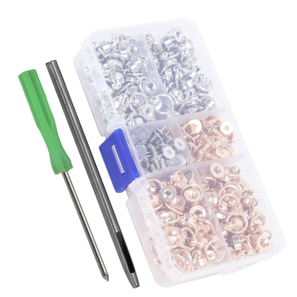 ORing Ball Post Rivet Set DIY Leather Craft Одежда Сумки Телефон Украшения Корпуса