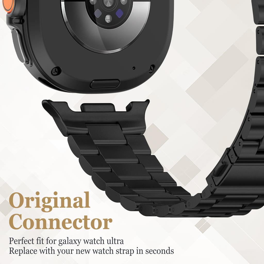 Роскошный ремешок для Samsung Galaxy watch 8 ремешок 40мм 44мм Металлический браслет из нержавеющей стали correa Samsung galaxy watch 8 classic 46мм