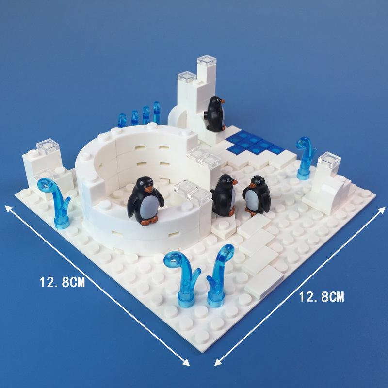 Farm Animal Building Blocks Set: Cow, Pig, Chicken & Horse DIY Kit