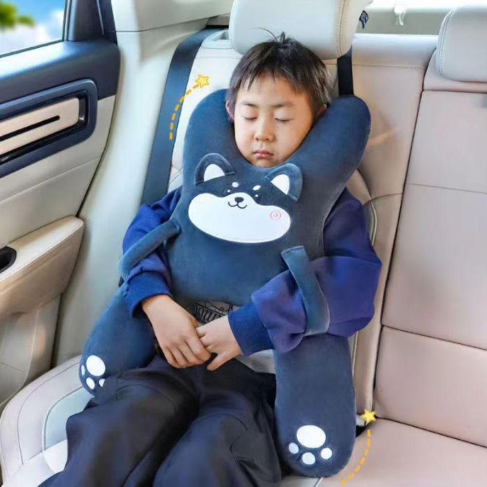Soft Car Seat Neck Pillow Breathable Car Headrest Safety Design Lumbar Support Pillow Car Travel