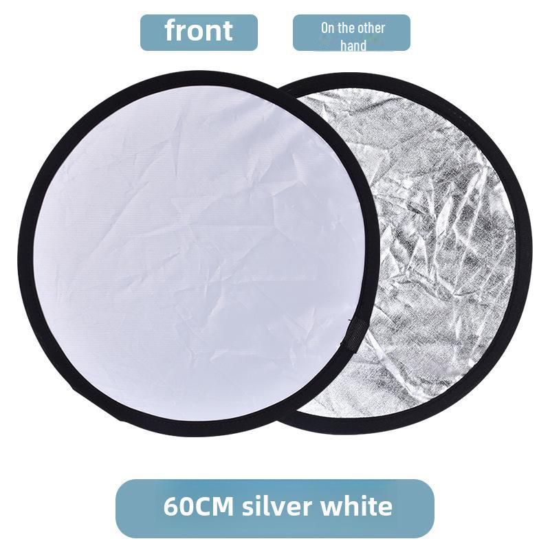 Двойная складная отражающая доска золотого и серебряного цвета: Портативный мягкий заполняющий свет для фотосъемки и прямых трансляций, для использования в помещении и на открытом воздухе