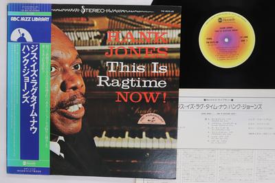 Виниловая пластинка ХЭНК ДЖОНС This Is Ragtime Now YW8525AB ABC 1977 Япония Оби Джаз Б/у