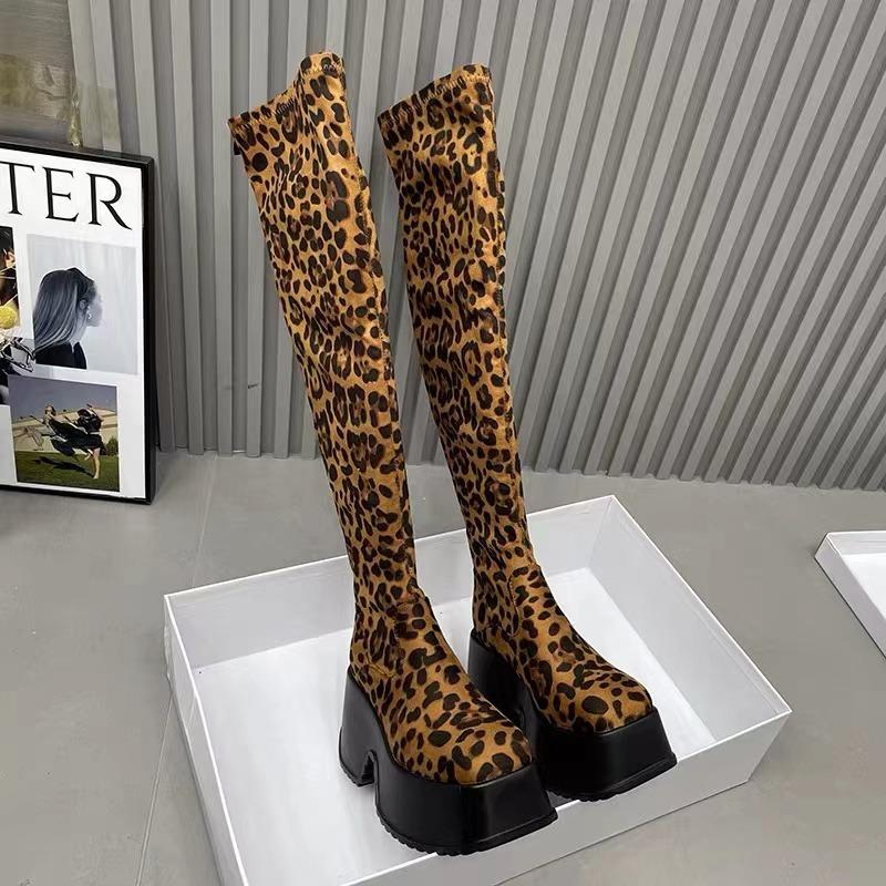 Модные сапоги для женщин, износостойкие, модные, зимние, новые, нескользящие, 2024, высококачественные, с молнией сзади, женские, выше колена, сапоги Botines Mujer